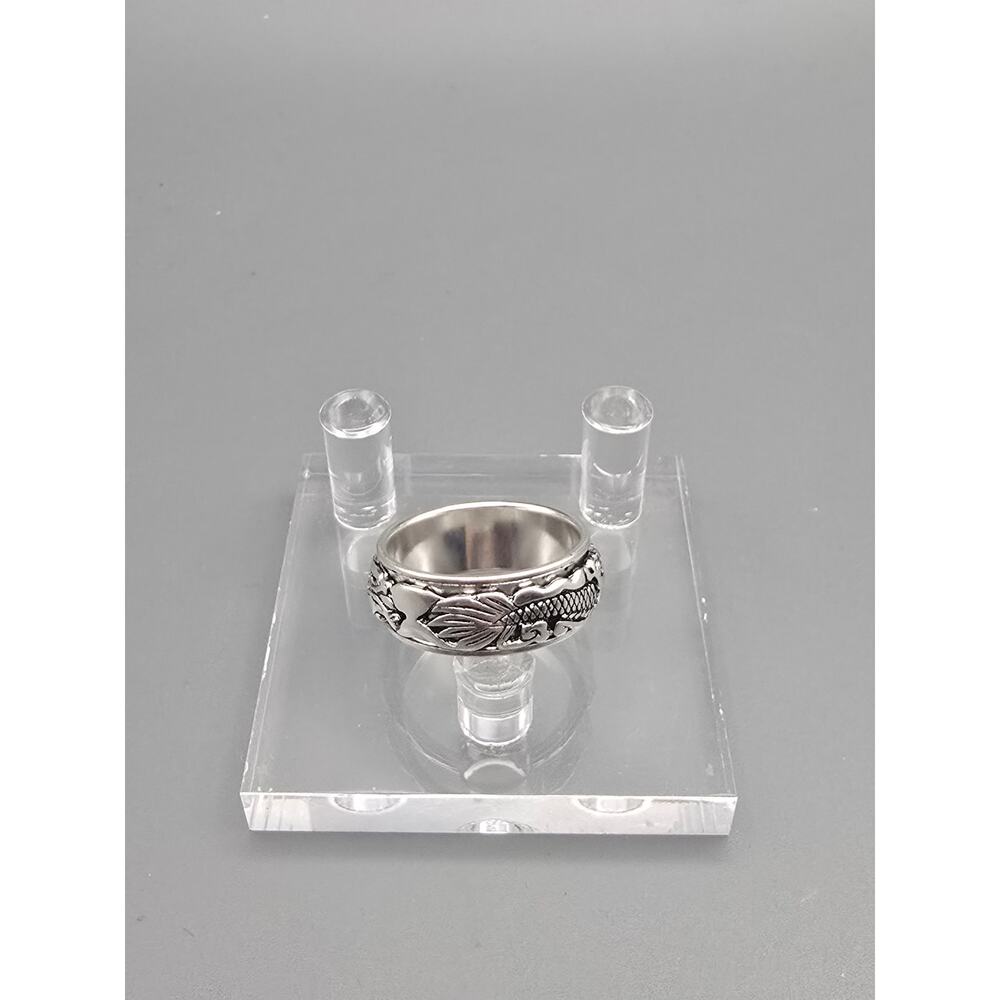 Dragon Spinner Ring Genuine Sterling Silver S925 11mm